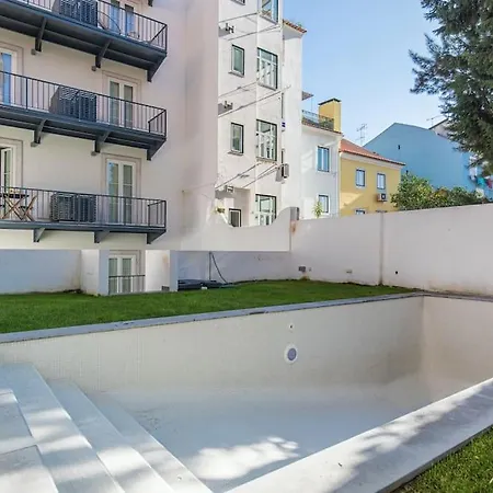Lapa Garden With Swimming Pool Apartament Lizbona